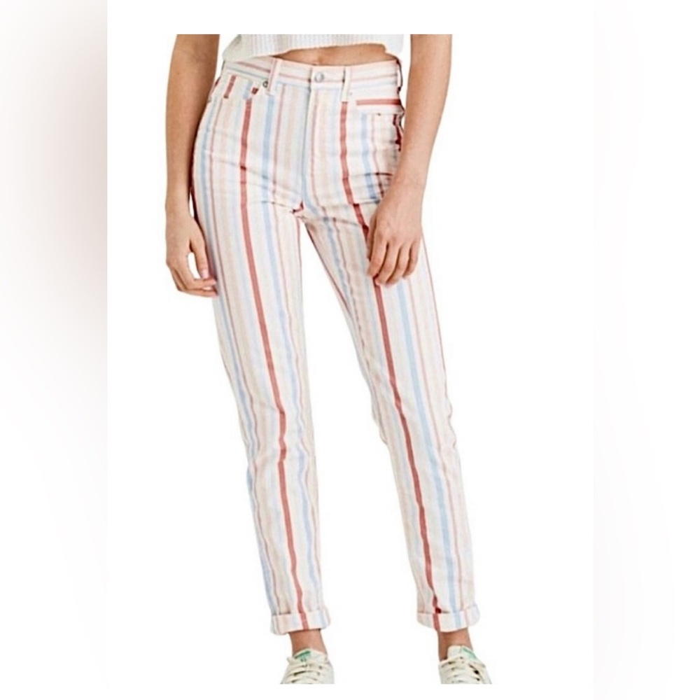 American Eagle- Stripped High-rise jeggins/Size 6 extra long